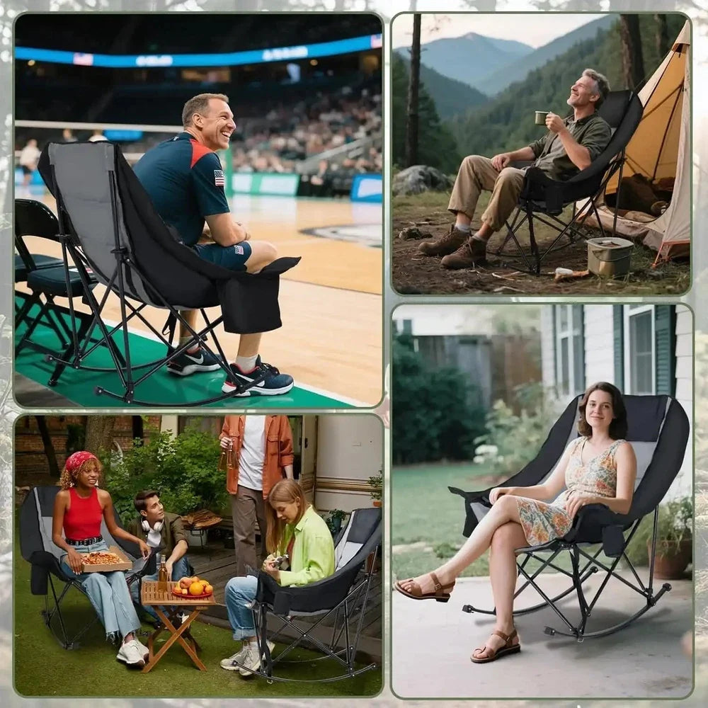 Portable Folding Leisure Rocking Chair