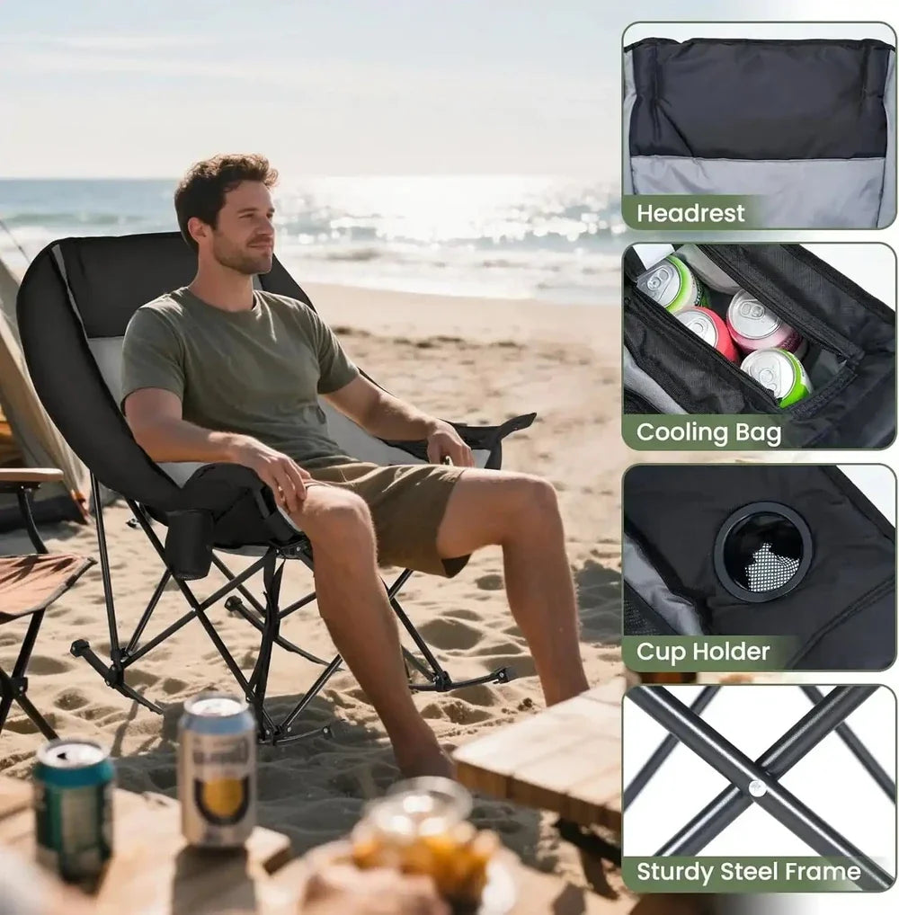 Portable Folding Leisure Rocking Chair