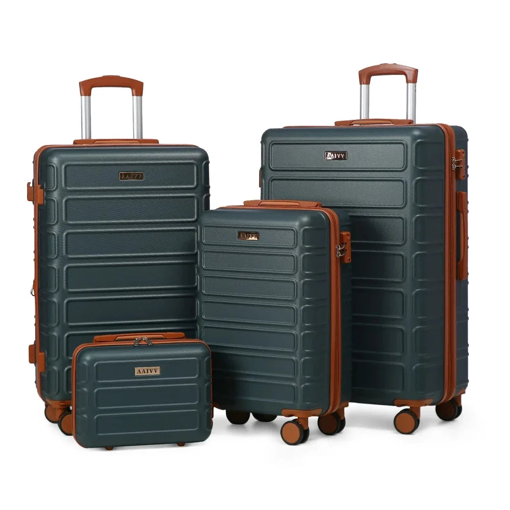 4 Piece Expandable Hardshell Luggage Set
