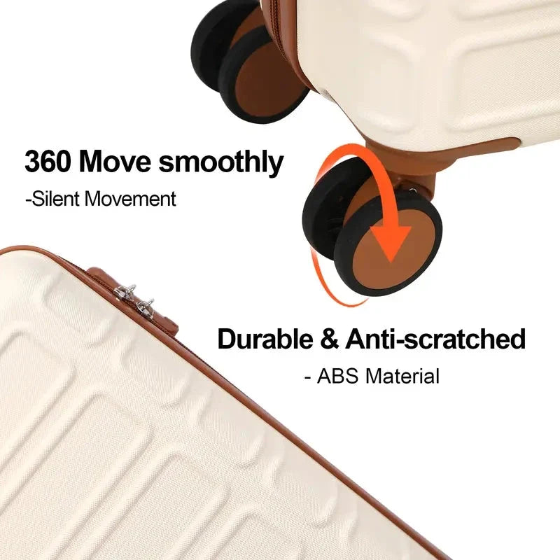 4 Piece Expandable Hardshell Luggage Set
