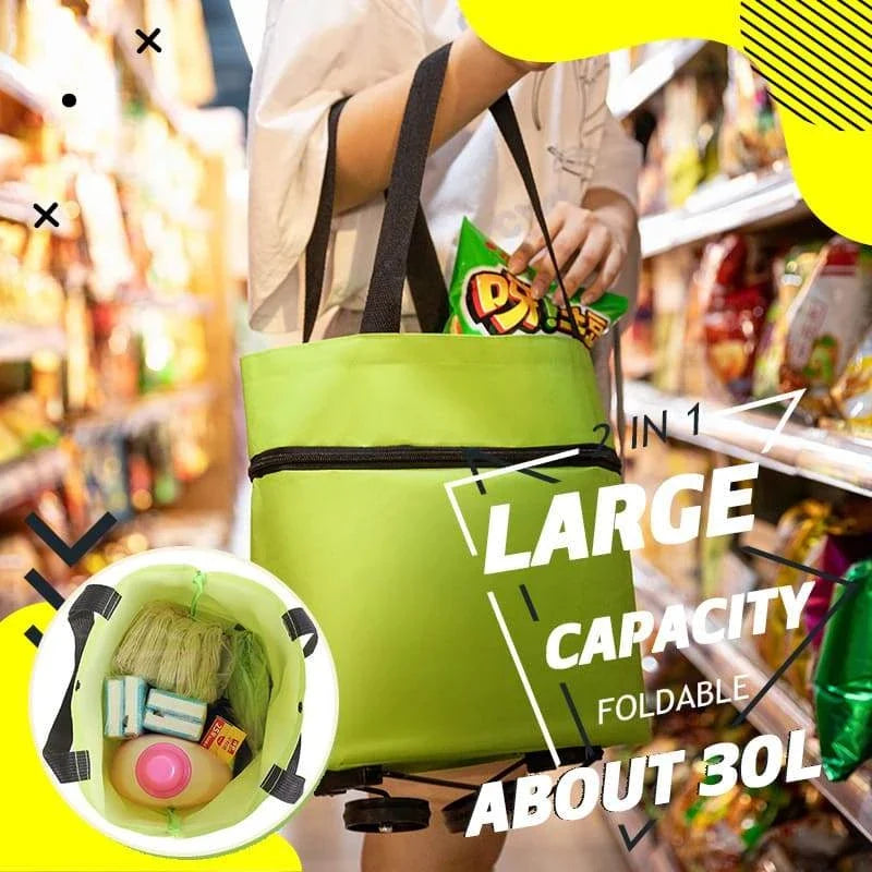 Foldable Rolling Shopping Cart