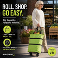 Foldable Rolling Shopping Cart
