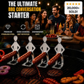 ArtZ® Spitting Cobra Stainless Steel BBQ Sausage Holders