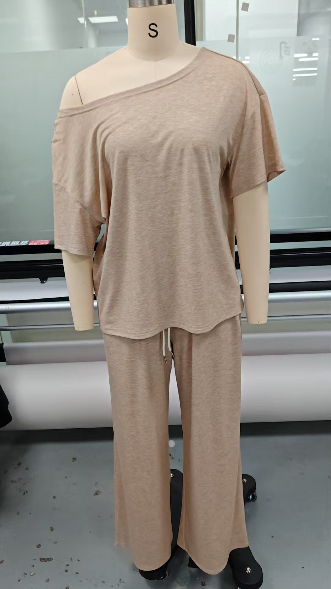 Off-Shoulder Luxe Loungewear Set